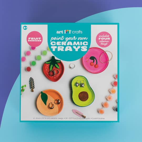 Art 101® Paint Your Own Ceramic Fruit Trays Set